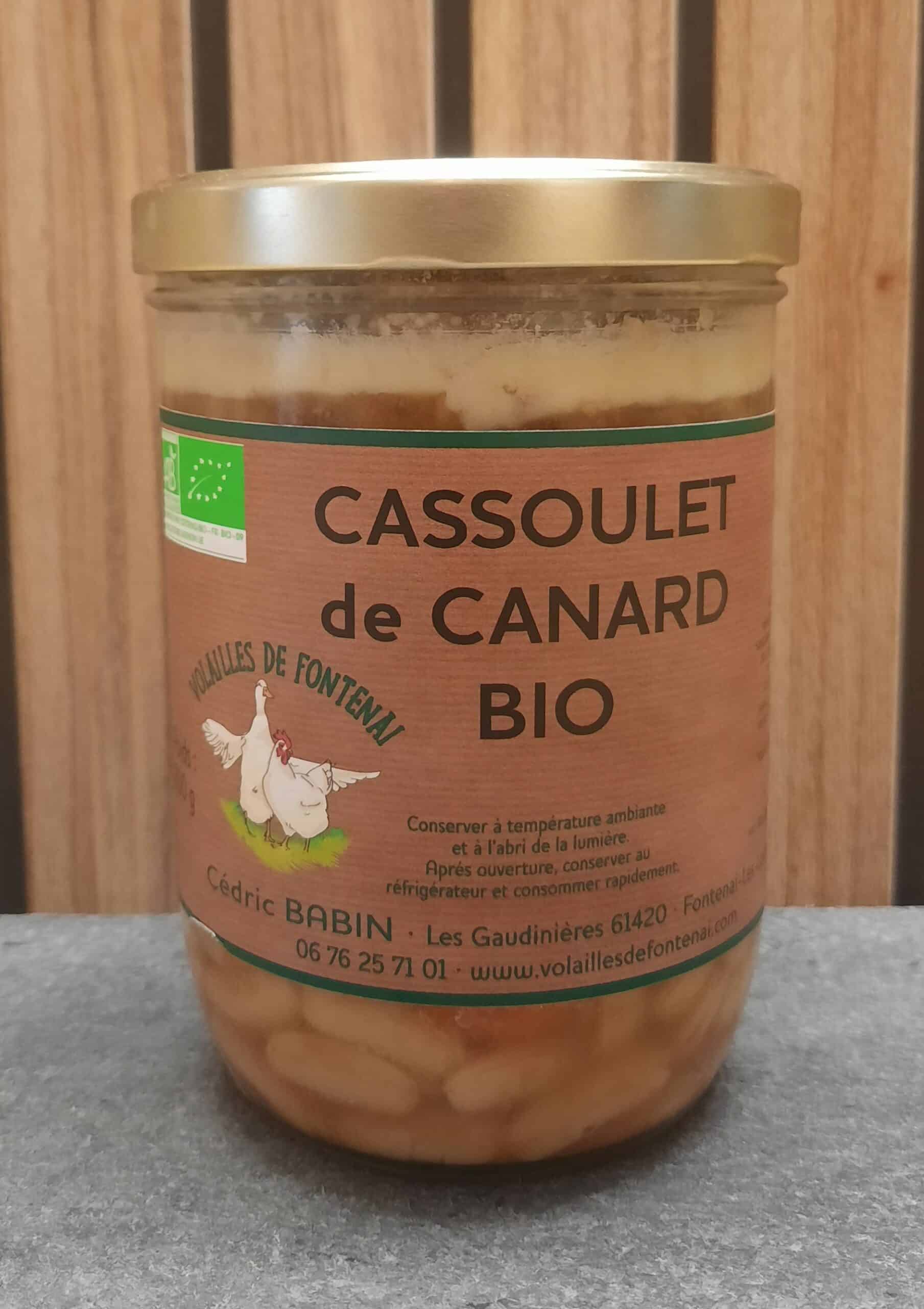Cassoulet de canard 800g "Les Volailles de Fontenai"đŠ