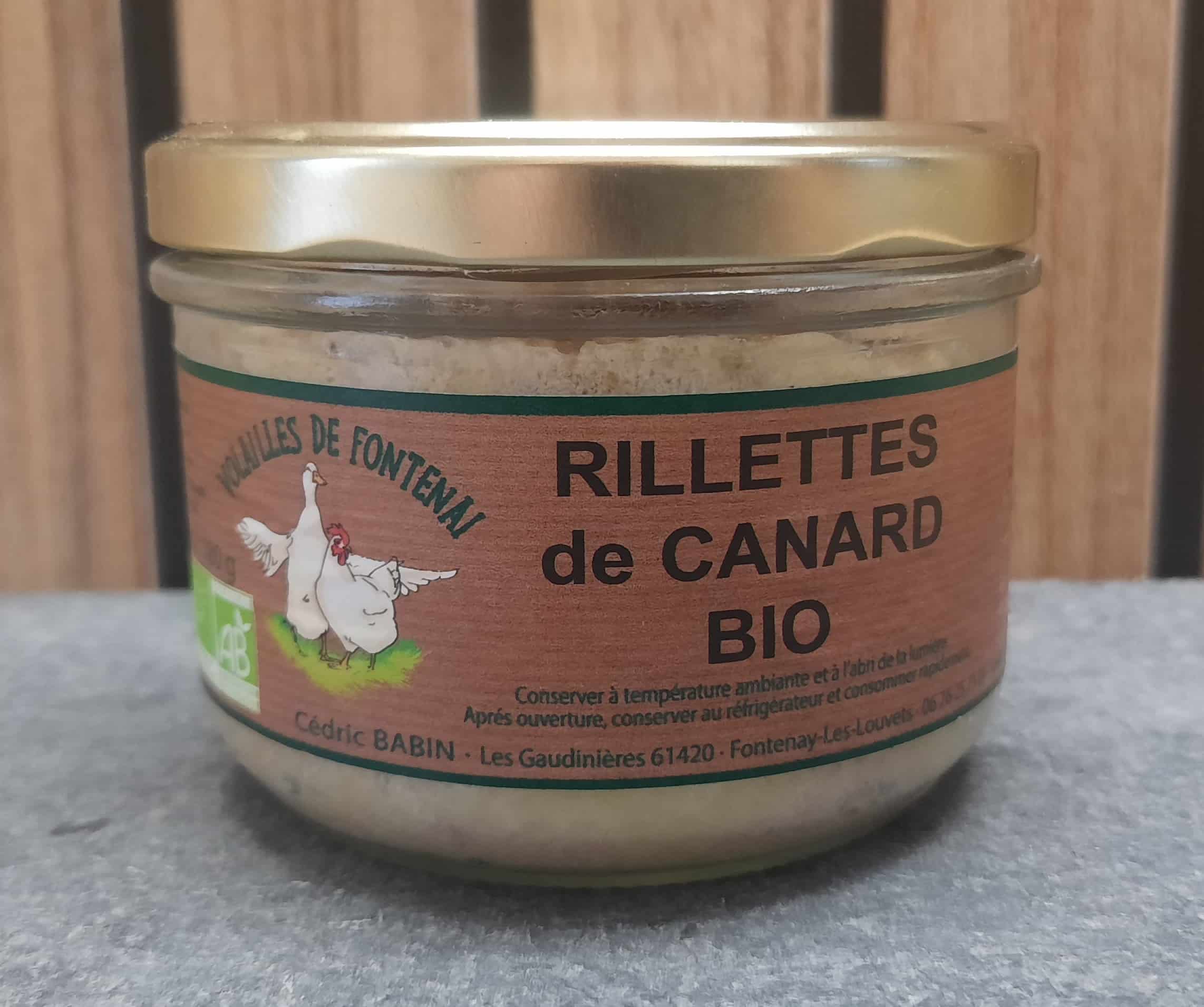 Rillettes de canard 180g "Les Volailles de Fontenai"đŠ