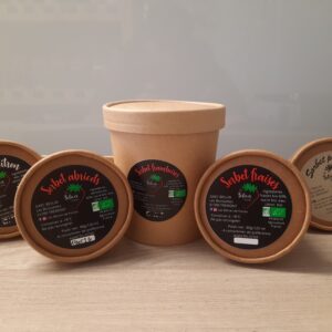 Sorbet Pomme – Pot 120 ml "Les Bélices de Fraises"