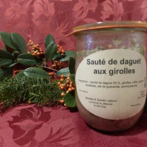 Mitonné de Daguet aux Girolles – Bocal 900 g