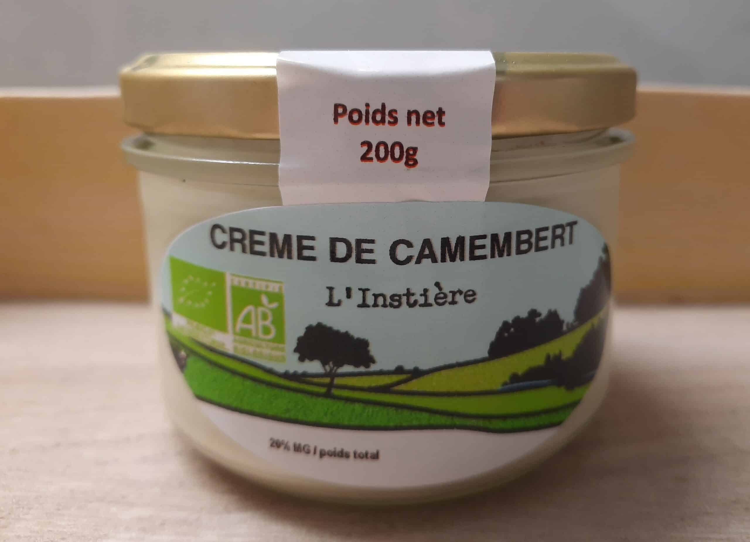 Crème de Camembert pasteurisée – 200 g "La Ferme de l'Instière"
