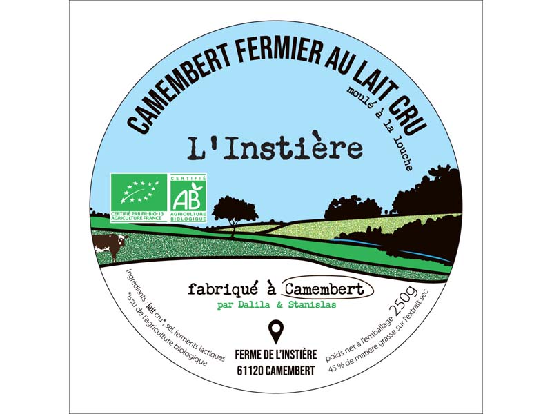 Camembert au lait cru - 250 g "La Ferme de l'Instière" – Image 2