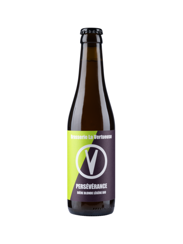 PERSÉVÉRANCE – Bière blonde légère – 33 cl "Brasserie La Vertueuse"