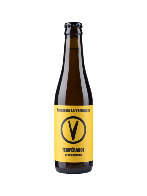 TEMPÉRANCE – Bière blonde – 33 cl "Brasserie La Vertueuse"