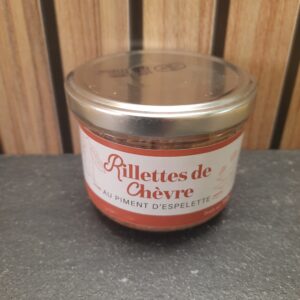 Rillette de Chèvre au Piment d’Espelette – 180 g "Chèvrerie de la Tuilerie"