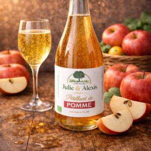 Pétillant de Pommes BIO – 75 cl "La Ferme de Julie et Alexis"
