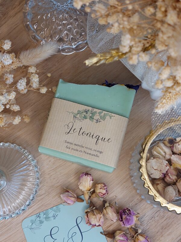 Savon visage et corps : "le tonique" 100g "Eveil et sens au naturel" – Image 2