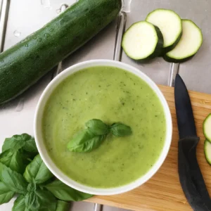 Soupe de courgettes au basilic – 850 ml "Les Légumes du Désert"