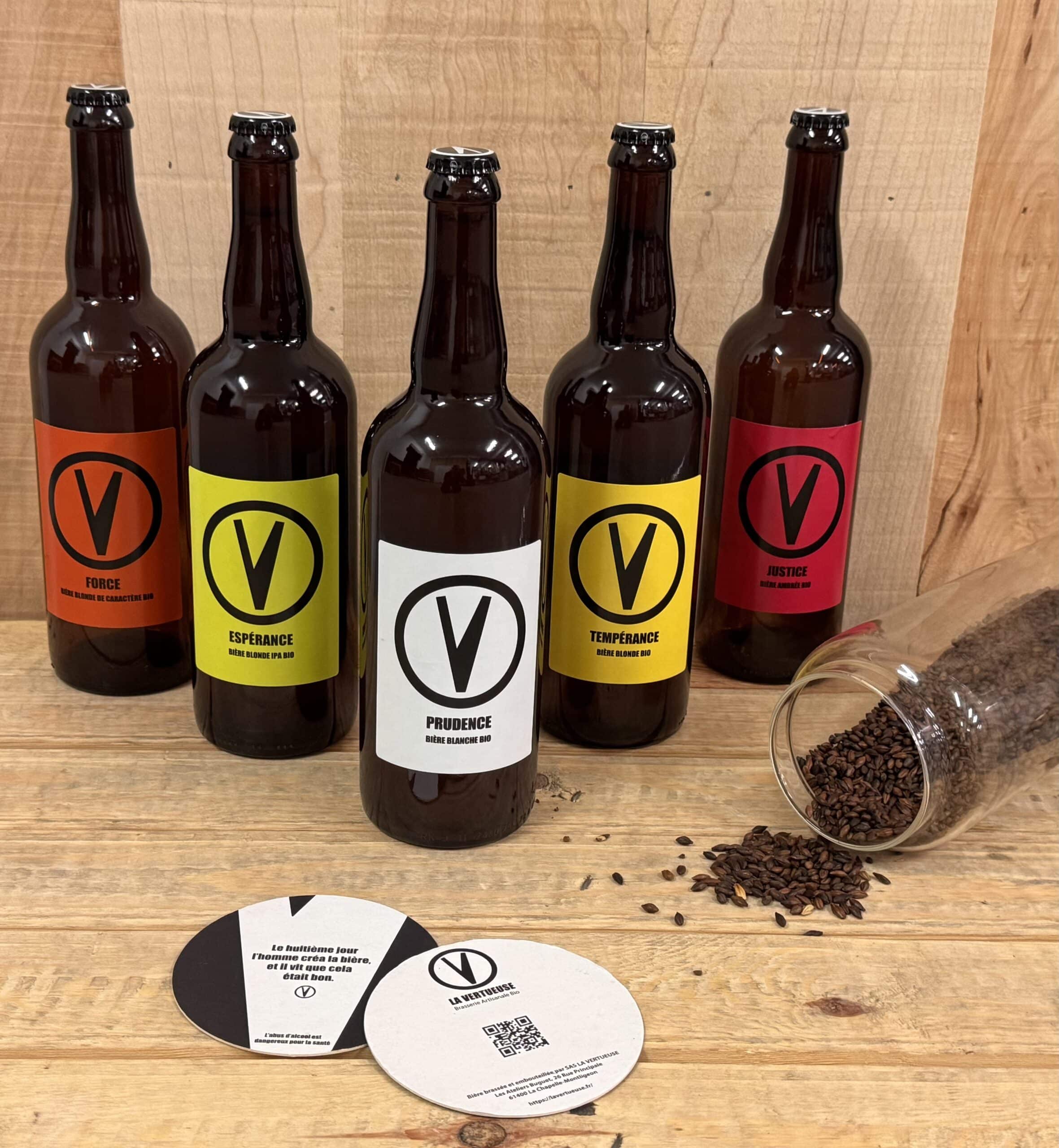 PRUDENCE – Bière blanche – 75 cl "Brasserie La Vertueuse"