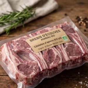 Côtes d’Agneau – Environ 400 g "Brebis d'Ecouves" prix : 21,90€ / kg